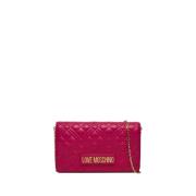 Fuchsia Schoudertas Elegant Stijl Moschino , Pink , Dames