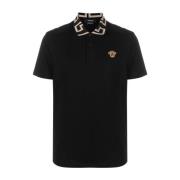 Zwarte T-shirts en Polos Versace , Black , Heren