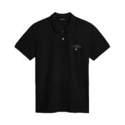 Polo Shirt Napapijri , Black , Heren