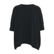 Luxe Zwarte Cashmere Sweater Aw24 MVM , Black , Dames