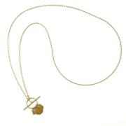 Pre-owned Metal necklaces Celine Vintage , Yellow , Dames