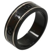 Pre-owned White Gold rings Gucci Vintage , Black , Dames