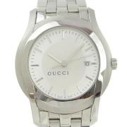 Pre-owned Stainless Steel watches Gucci Vintage , Gray , Heren