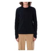 Zwart Gebreid Performance Sweatshirt Aw24 Moncler , Black , Heren