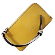 Pre-owned Leather wallets Loewe Pre-owned , Yellow , Dames