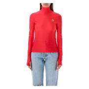 Rode hoge hals top Aw24 Coperni , Red , Dames