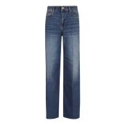 Blauwe Elephant Flare Jeans 7 For All Mankind , Blue , Dames