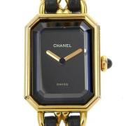 Pre-owned Stainless Steel watches Chanel Vintage , Black , Dames