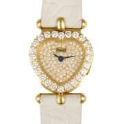 Pre-owned Leather watches Piaget Pre-owned , White , Dames