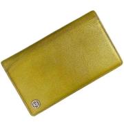 Pre-owned Leather wallets Chanel Vintage , Yellow , Dames