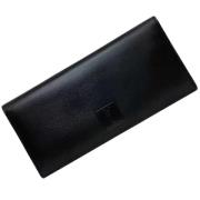 Pre-owned Leather wallets Yves Saint Laurent Vintage , Black , Heren