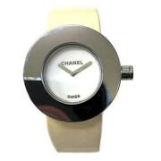 Pre-owned Stainless Steel watches Chanel Vintage , White , Dames