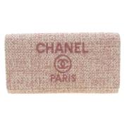 Pre-owned Leather wallets Chanel Vintage , Pink , Dames