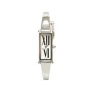 Pre-owned Stainless Steel watches Gucci Vintage , White , Dames