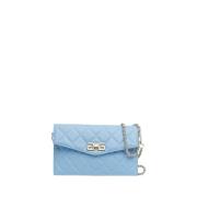 Lichtblauwe Elegante Clutch Tas Gaëlle Paris , Blue , Dames