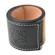 Pre-owned Leather bracelets Loewe Pre-owned , Black , Dames