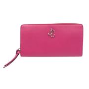 Pre-owned Leather wallets Jimmy Choo Pre-owned , Pink , Dames