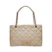 Ivoor Shopper Tas Elegant Praktisch Moschino , Beige , Dames