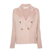 Poederroze Kabeltrui Max Mara , Pink , Dames