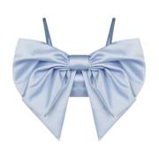 Blauwe Satijnen Strik Bralette Nina Ricci , Blue , Dames