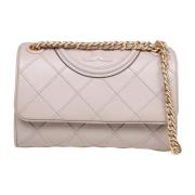 Gewatteerde Schoudertas Klei Tory Burch , Beige , Dames