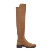 Gedurfde Over-de-Knie Laars Stuart Weitzman , Beige , Dames