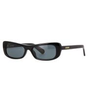 Stijlvolle zonnebril zwart grijze lenzen Jacquemus , Black , Dames