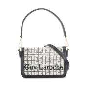 Zwarte Schoudertas met Geborduurd Logo Guy Laroche , Black , Dames