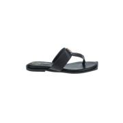 Stijlvolle Slippers voor Vrouwen Fracomina , Black , Dames