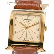 Pre-owned Metal watches Hermès Vintage , Brown , Heren