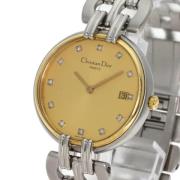 Pre-owned Stainless Steel watches Dior Vintage , Yellow , Dames