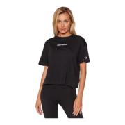 T-Shirts Champion , Black , Dames