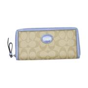 Pre-owned Leather wallets Coach Pre-owned , Beige , Dames