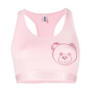 Mouwloze Top Moschino , Pink , Dames