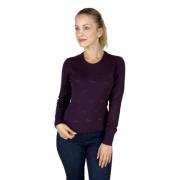 Round-neck Knitwear Trussardi , Purple , Dames