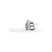 Stijlvolle Slippers voor Dagelijks Comfort Versace Jeans Couture , Whi...