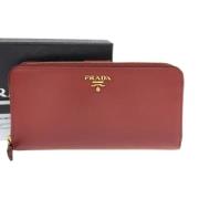 Pre-owned Canvas wallets Prada Vintage , Red , Dames