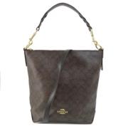 Pre-owned Canvas handbags Coach Pre-owned , Brown , Dames