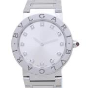 Pre-owned Stainless Steel watches Bvlgari Vintage , White , Dames