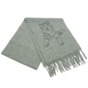 Pre-owned Cashmere scarves Hermès Vintage , Gray , Dames