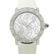 Pre-owned Stainless Steel watches Bvlgari Vintage , White , Heren