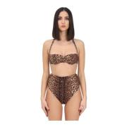 Bikini 2-Delig Set F**k , Brown , Dames