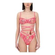 Bikini 2-Delig Set F**k , Pink , Dames