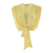 Mouwloze Blouse Kocca , Yellow , Dames