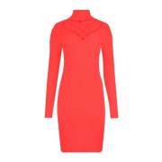 Elegante Midi Jurk Guess , Red , Dames