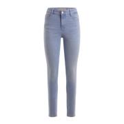 Klassieke Denim Jeans met 5 Zakken Guess , Blue , Dames