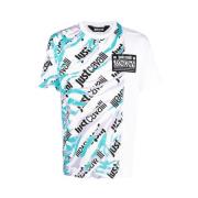 Korte Mouw T-shirt Just Cavalli , Multicolor , Heren