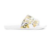 Witte PU-sandalen Versace Jeans Couture , White , Dames