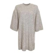 Gebreide Jurk met Oversized Fit Drykorn , Gray , Dames