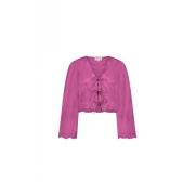 Bloemen Geborduurde LS Top Fabienne Chapot , Pink , Dames